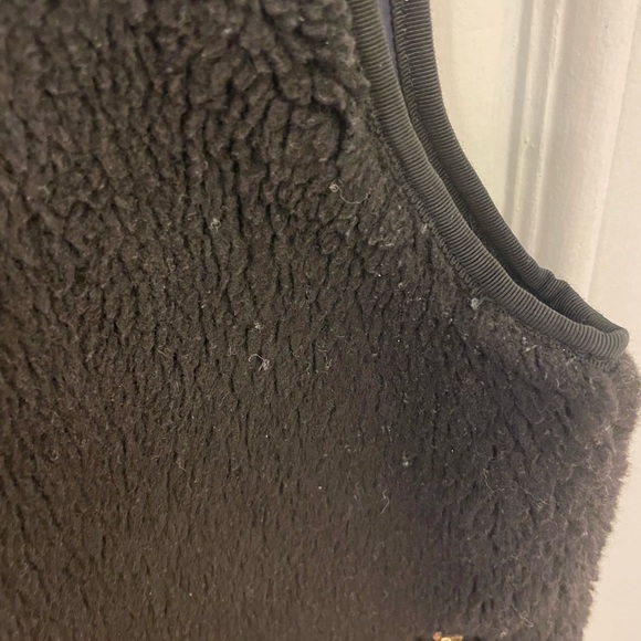 J. Crew Sherpa Vest, Black, XS - Picture 4 of 7
